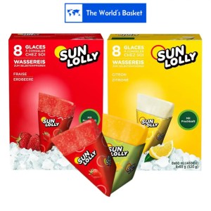 Sun Lolly Ice Pop 8 Ice lollies Strawberry | Mango 480ml Ice Freezing