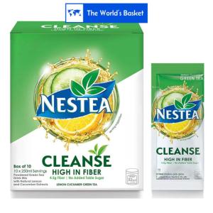 Nestea Cleanse High Fiber 4.5g Fiber | Sugar Free  Lemon Cucumber Green Tea
