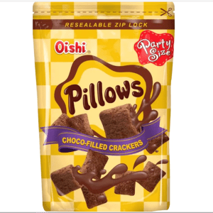 Oishi Pillows Snack filled with Chocolate Cream Filling 150g