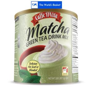 Caffe D'Vita Matcha Green Tea Drink Mix 907.2g Can