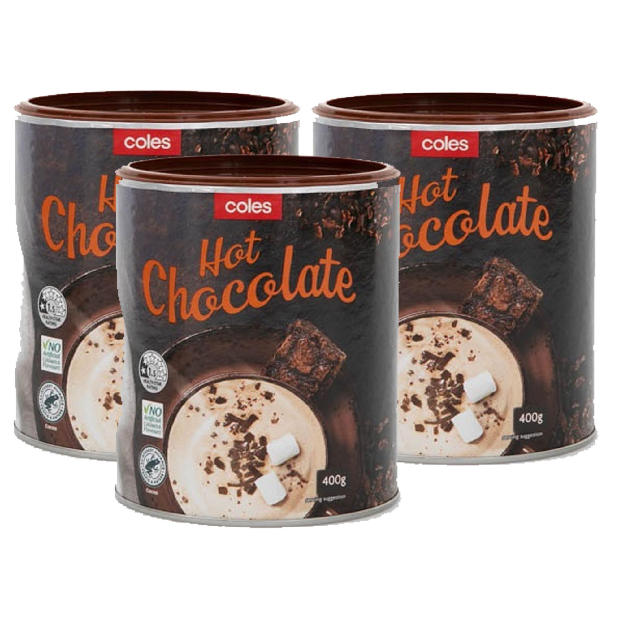 Coles Hot Chocolate 400g in Can - Image 2