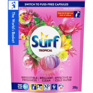 Surf Tropical Laundry Detergent Capsules 30 washes 390g