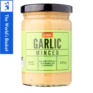 Coles Minced Garlic 250GRAMS