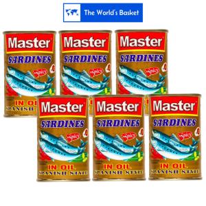 Master Sardines in Oil Spanish Style Spicy x6