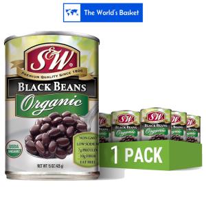 S&W Organic Black Beans 15 Oz. Can