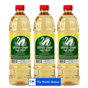 Silver swan Cane Vinegar 1liter  pack Of 2 | 3
