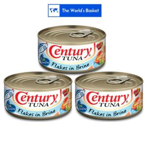 Century Tune Flakes in Brine 180g x3 Canned