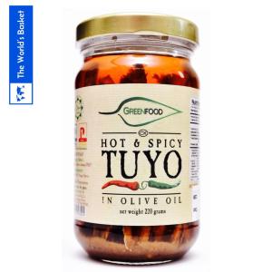 Greenfood Hot And  Spicy Tuyo In Olive OIl 200g