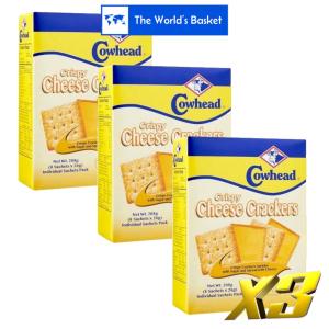 Cowhead Crispy Cheese Crackers 3x208g