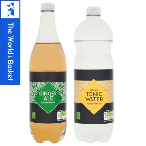 Sainsburys Dry Ginger Ale 1L♥ Indian Tonic Water