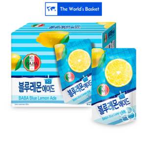 Baba Blue Lemon Ade Pouch Drink 10 x 190mL