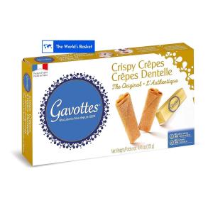 Gavottes Gourmet French Lace Crispy Crepes - Individually Wrapped | Ready-to-eat 2/125g