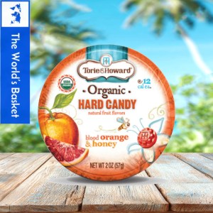 Torie & Howard Organic Hard Candy Blood Orange & Honey 57g