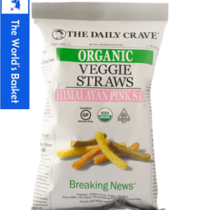 The Daily Crave Veggie Straws Himalayan Pink Salt 127.57g