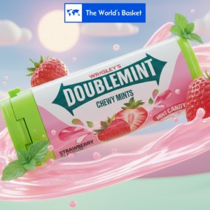 Doublemint Chewy mints Strawberry flavor Mint candy 58g