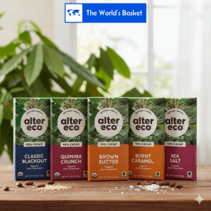Altereco Deep Dark Blackout Organic Chocolate 85% Cocoa 80g♥ Quinoa Crunch ♥ Brown butter♥ Burn Caramel♥ Sea Salt
