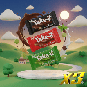 Goya Take it 4 fingers (35gx 3packs) Matcha, Dark, Milk chocolate flavor