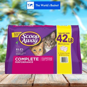 Scoop Away Complete Performance Fresh Scented Clumping Clay Cat Litter,42 lb