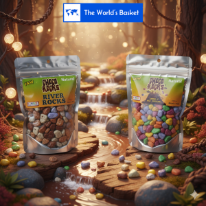 Kimmie Candy Natural Choco River Rocks 210g♥ Chunks of Milk Chocolate