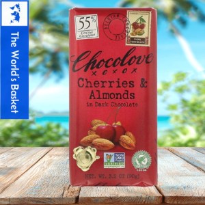Chocolove Cherries & Almonds in Dark Chocolate 55% Cocoa 90