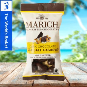 Marich Premium Dark Chocolate Sea Salt Cashews 65g
