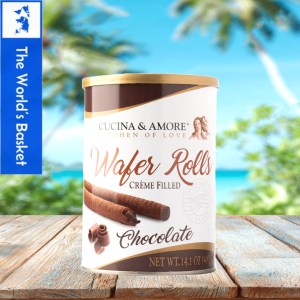 Cucina & Amore Chocolate Wafer Rolls 400g