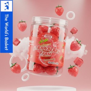 Tiwi Strawberry Farm Gummy Candy – 30 Packs x 14g of Fruity Fun