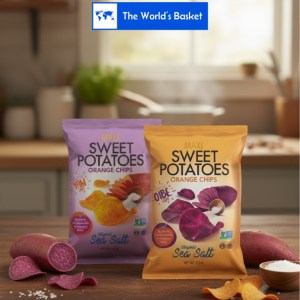 Maxi sweet Potatoes Sea salt 70g Purple And Orange chips