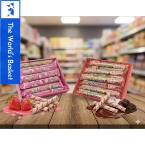 Giant Strawberry-Choco Wafer Sticks – 30 Pieces of Sweet Bliss!