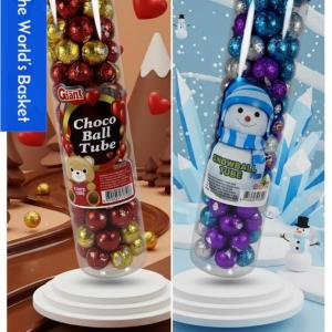 Giant Tube of Choco Ball & Snow Ball Chocolates – 100pcs of Sweet Fun!