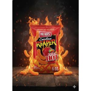Herrs Jalapeno poppers 6z Reaper Flavor Extra Hot puffs