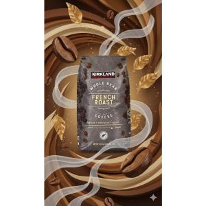 Kirkland Signature Whole Bean Coffee, French Roast, 2.5 lbs