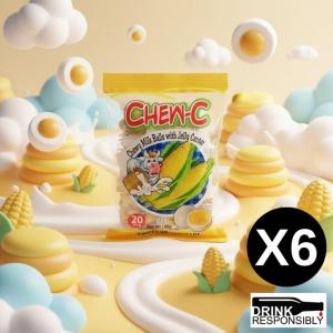 Chew-C Milky Balls Sweet Corn 80g x 6pcs