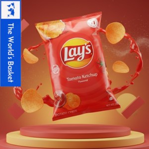 Lays Tomato Ketchup Chips – 170g of Crispy, Zesty Goodness