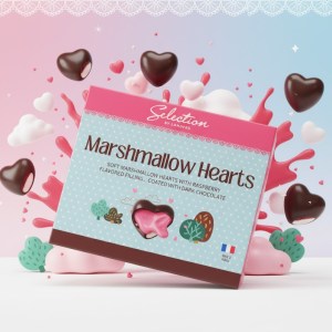 Selection Marshmallow Hearts – Soft and Sweet Heart-Shaped Marshmallows