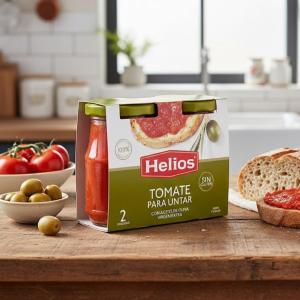Helios tomato Spread 280g x2 Tarros tomate Para Untar Spreads