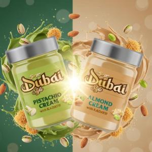 bergen dubai style 190g (Pistachio | Almond)  cream W/kadayif spreads| Dressings