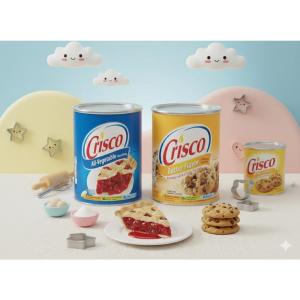 Crisco All Vegetable Shortening 48oz• Butter Flavour 48oz• Butter Flavor 15oz