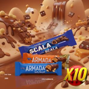Piccadeli Scala Chocolate• Armanda Nutty Caramel• Armada nutty nougat