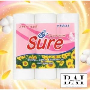 Sure Super Premium  2ply 9Rolls Tissue