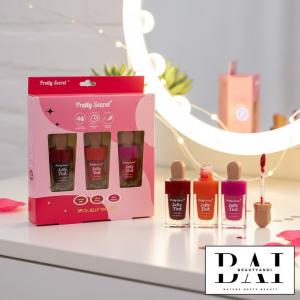 Pretty Secret Jelly Tint Gift Set trio Set 6ml (Cherry pop, Juicy Peach, Pink Punch)