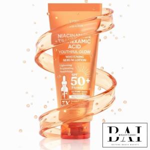 Luxe Organix Niacinamide + Tranexamic Acid Youthful Glow Whitening Serum Lotion Spf 50 Pa++++ 200Ml