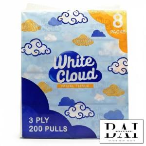White Cloud 3-Ply Facial Tissue 8packs 200pulls