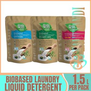 Bio-based Baking Soda Laundry Liquid Detergent 1.5 Liters - Refill Pack (Whitening, Delicate care, Colour Care) laundry Detergent