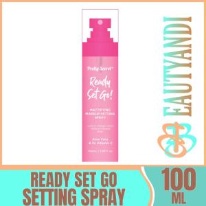 PRETTY SECRET Ready Set Go Mattifying Makeup Setting Spray 100ml  Aloe vera, Vitamin c