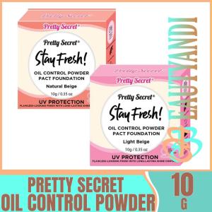 Pretty Secret Stay Fresh Oil Control Powder pact foundation (Natural Beige, light Beige) SOLD PER PIECE