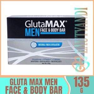 GLUTAMAX MEN Face & Body Bar 135g Whitens Exfoliate Revitalizes