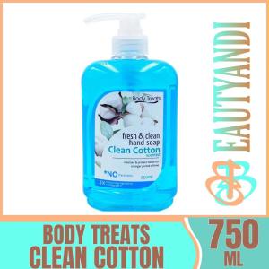 BODY TREATS - Clean Cotton Scented Fresh & Clean hand Soap 750ML ( 1PIECE )