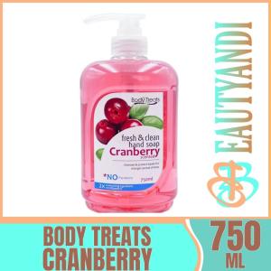 BODY TREATS - Cranberry Scented Fresh & Clean hand Soap 750ML ( 1PIECE )