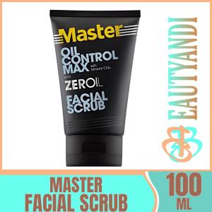 MASTER Oil Control Max w/ Mineral Clay & Zero Oil Facial Scrub 100ml | Men Skincare